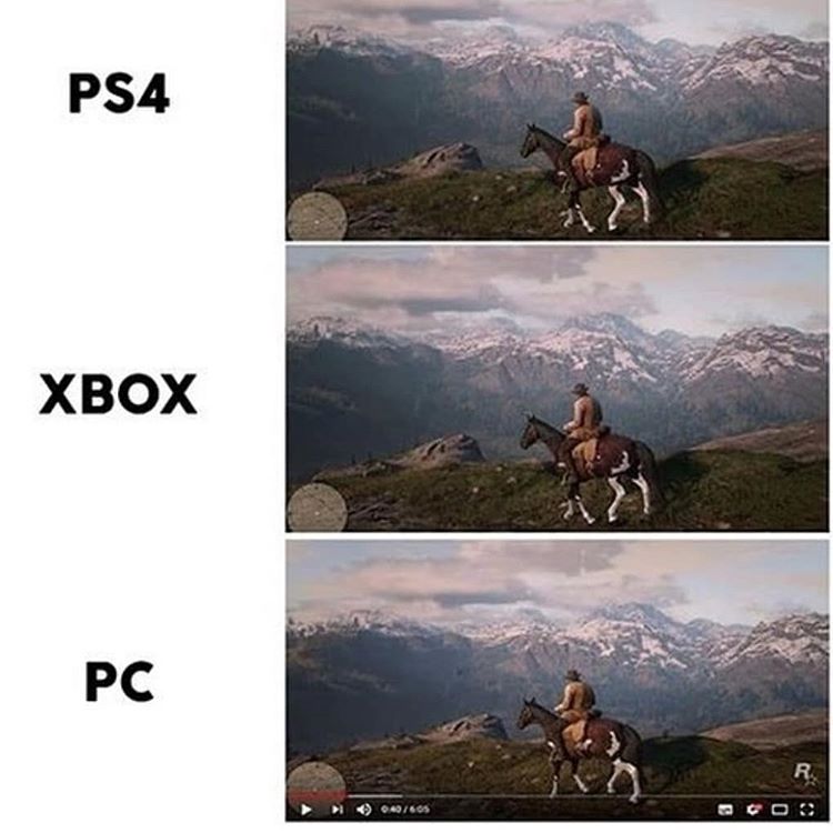 Red Dead Redemption 2 PS4 vs Xbox vs PC