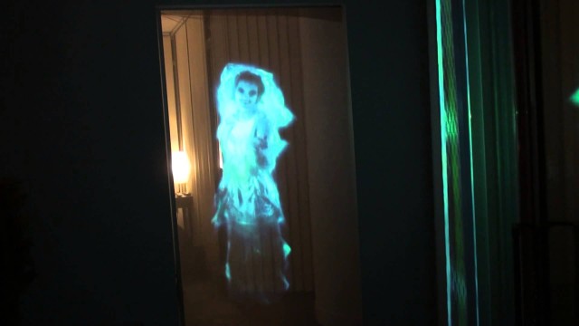 halloween holographic projection