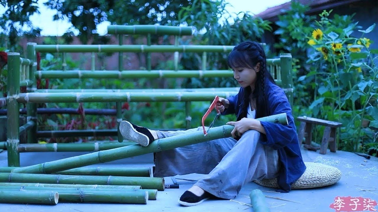  Fabrication  d un salon en bambou 